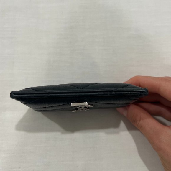 Saint Laurent Monogram Matelassé Leather Card Case - Picture 8 of 9